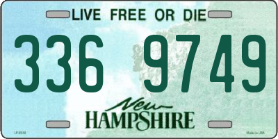 NH license plate 3369749