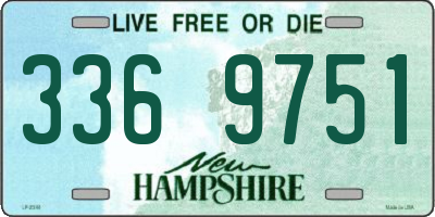NH license plate 3369751