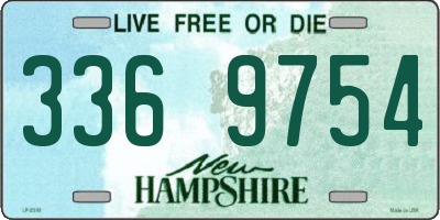 NH license plate 3369754