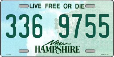 NH license plate 3369755