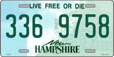 NH license plate 3369758
