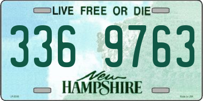 NH license plate 3369763
