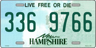 NH license plate 3369766