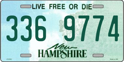 NH license plate 3369774