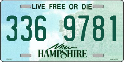 NH license plate 3369781