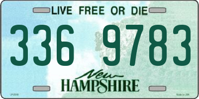 NH license plate 3369783