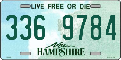 NH license plate 3369784