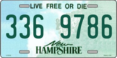 NH license plate 3369786