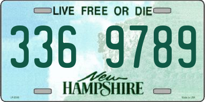 NH license plate 3369789