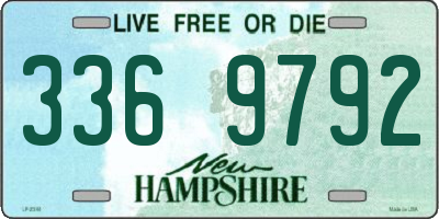 NH license plate 3369792