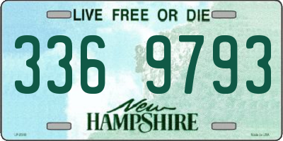 NH license plate 3369793