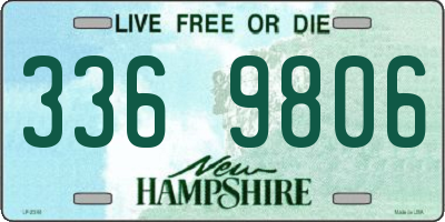 NH license plate 3369806