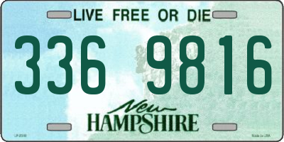 NH license plate 3369816