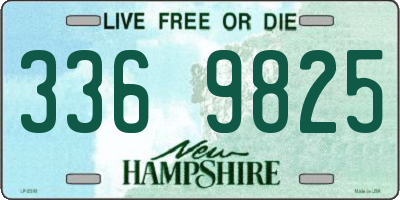 NH license plate 3369825