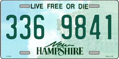 NH license plate 3369841
