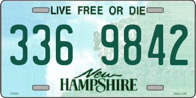 NH license plate 3369842