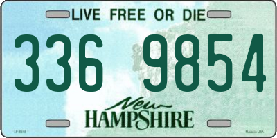 NH license plate 3369854