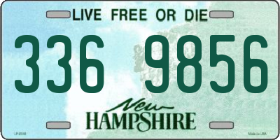 NH license plate 3369856