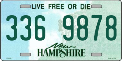 NH license plate 3369878