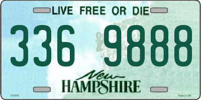 NH license plate 3369888