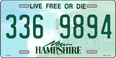 NH license plate 3369894