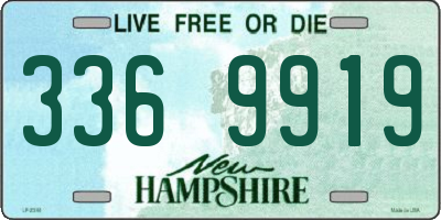 NH license plate 3369919