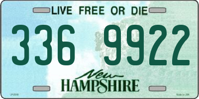 NH license plate 3369922