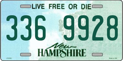 NH license plate 3369928