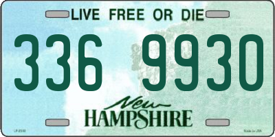 NH license plate 3369930