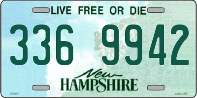 NH license plate 3369942