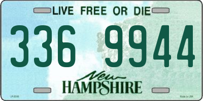 NH license plate 3369944
