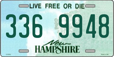NH license plate 3369948