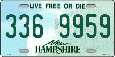 NH license plate 3369959