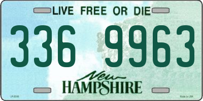 NH license plate 3369963