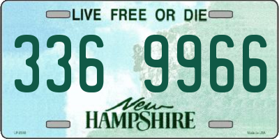 NH license plate 3369966