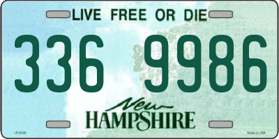 NH license plate 3369986