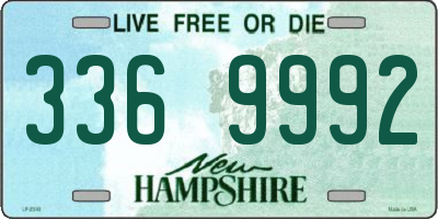 NH license plate 3369992