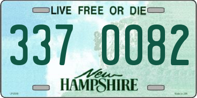 NH license plate 3370082