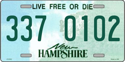 NH license plate 3370102