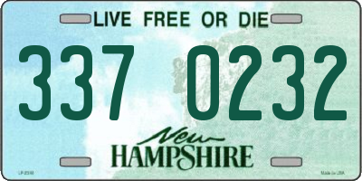 NH license plate 3370232