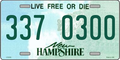 NH license plate 3370300