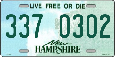 NH license plate 3370302
