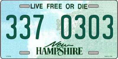 NH license plate 3370303