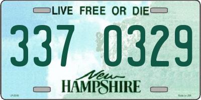 NH license plate 3370329
