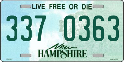 NH license plate 3370363