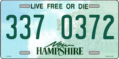 NH license plate 3370372