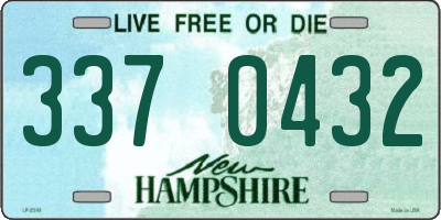 NH license plate 3370432