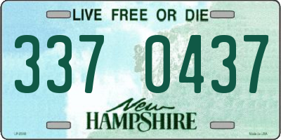 NH license plate 3370437