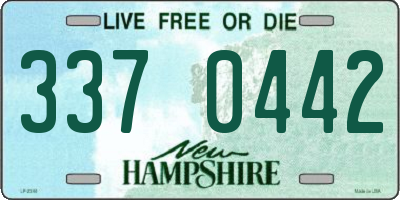 NH license plate 3370442
