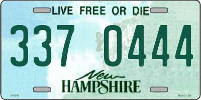 NH license plate 3370444